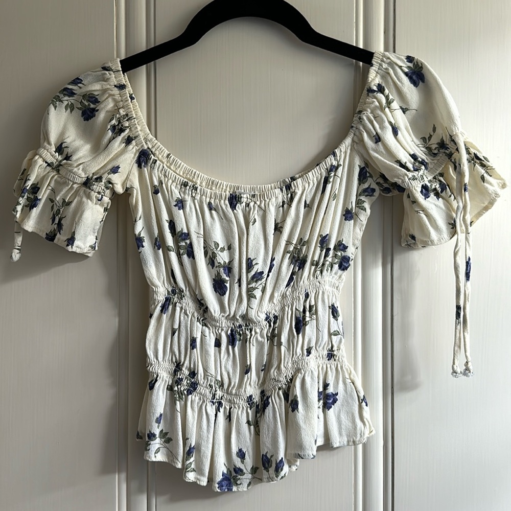 Reformation Floral Blouse